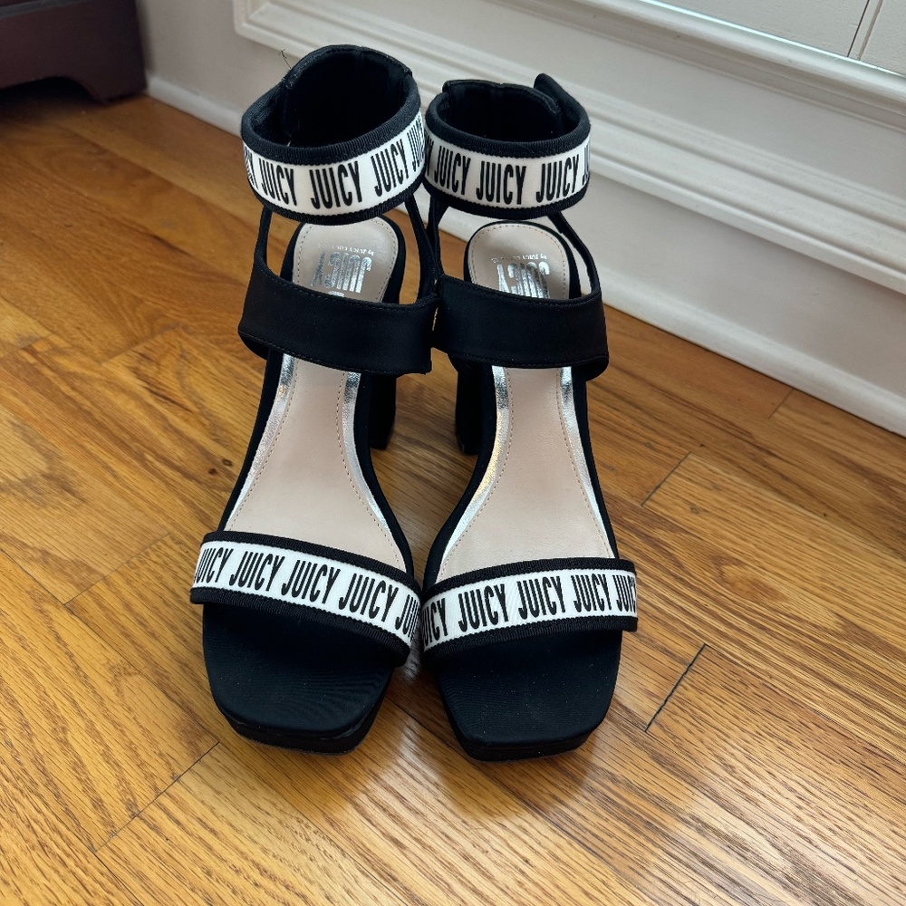 Juicy Couture Black Platform Heels